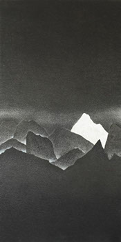 Silence #3 Ink and acrylic on Xuan paper mounted on canvas 61x122cm 2010