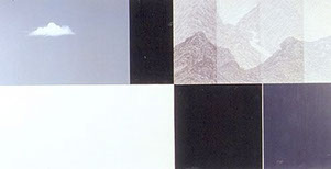 Cloud is Mountain #1 Acrylic on canvas 61x122cm 2004