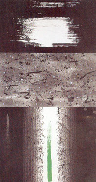 infinite sace #1 Ink and Acrylic on Paper 105 x  56 1993