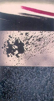 Time and Space are on the Move #2 Ink and Acrylic on Paper 65x32cm 1992
